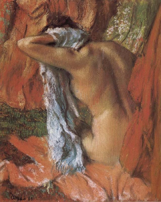 Edgar Degas bathing lady